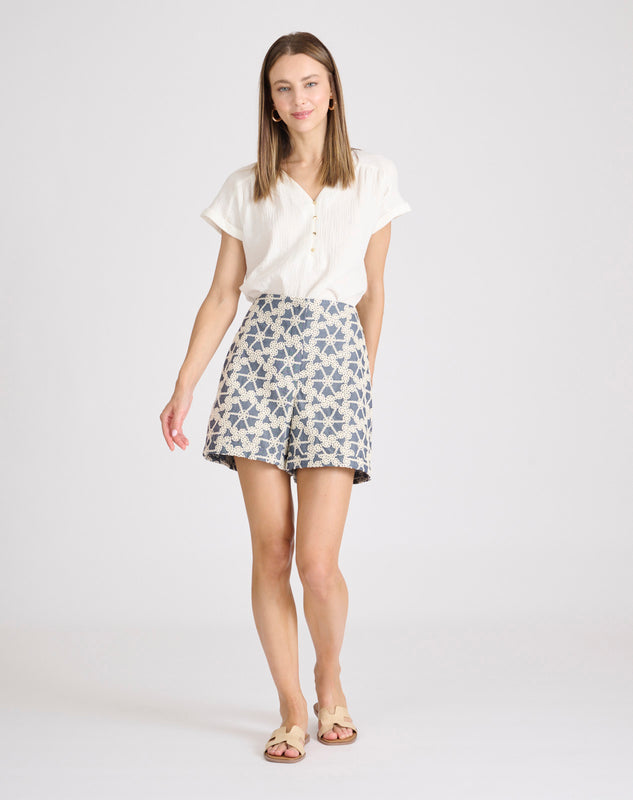 Shop The Look Cabecera Short Flacón Azul Marino