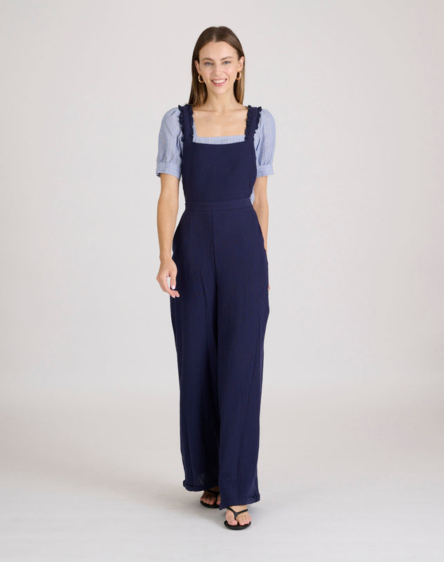 Shop The Look Cabecera Peto tirantes Azul Marino