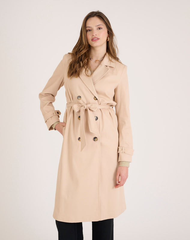 Shop The Look Cabecera Gabardina Sara Beige