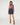 Blusa fluida estampada multicolor